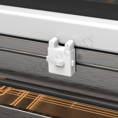 Hitzebeständiges Plastik- weißes klebendes Baby-Sicherheitsschloß für Haupt-Oven Guard