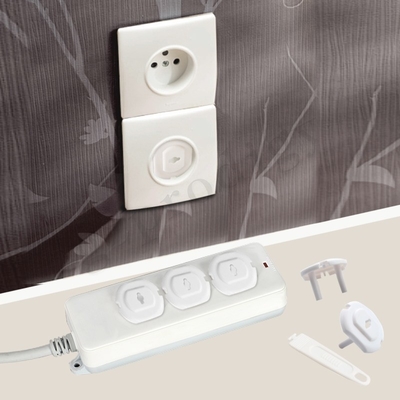 2 Pin Palstic Sicherheits-Ausgang-Stecker-Standardabdeckung EU elektrische Kinderfür Schutz