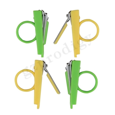 Professionelle Baby-Nagelknipser, grüne Farbe, Stahl, Mode-Nagelteilschneider, Gesundheitswesen-Kit