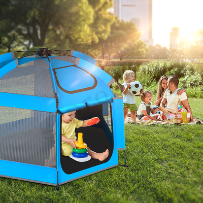 Portable Pop Up Playhouse Außen UV-Schutz Blaue Farbe