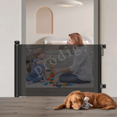 Rückziehbares Babytor aus Mesh für Türen Treppen