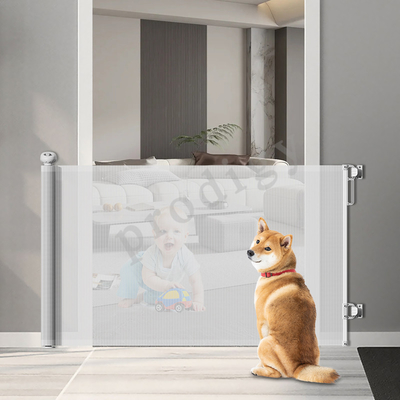 Rückziehbare Babygatter extra breite Sicherheits-Kinder oder Haustiere-Gatter Mesh Sicherheits-Hunde-Gatter