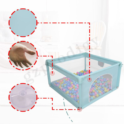 1.2*1.2m quadratisches Grün fertigen tragbaren Baby-Laufstall für Jungen und Mädchen besonders an