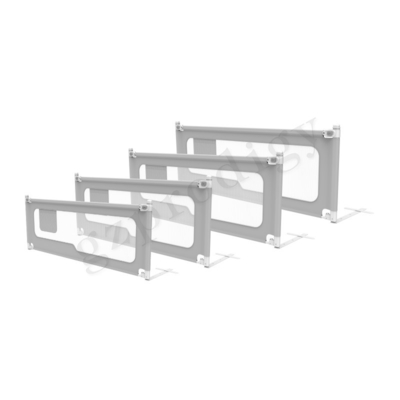Sichtbares Grey Iron Baby Bed Rail-abnehmbares vertikal anheben