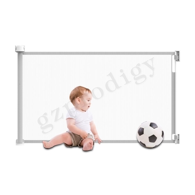 Rollen Sie oben entfernbaren einziehbaren Mesh Dog Gate, ausdehnbares Haustier Mesh Guard Gate