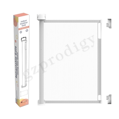 Rollen Sie oben entfernbaren einziehbaren Mesh Dog Gate, ausdehnbares Haustier Mesh Guard Gate