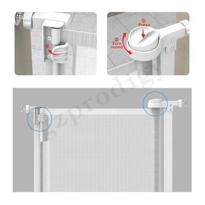 Starker leichter einziehbarer Baby-Tor-Haustier-Zaun Durable White Color