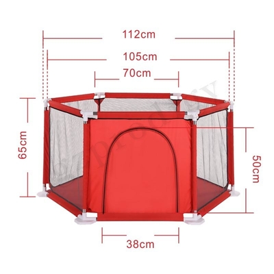 Baby Prodigys sechseckiges tragbares Mehrfarben-Oxford Gewebe-tragbares Baby Playard Playard