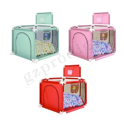 Faltbarer tragbarer Baby Playard-Mehrfarbenzaun Oxford Fabric Material