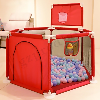 Faltbarer tragbarer Baby Playard-Mehrfarbenzaun Oxford Fabric Material