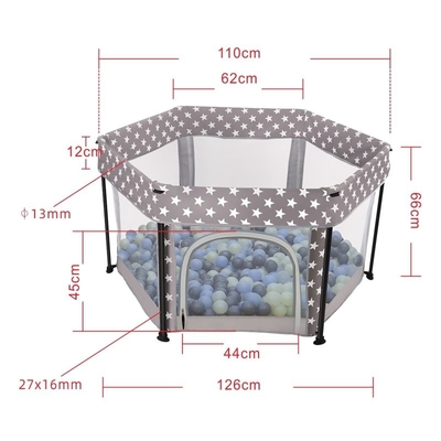 Mehrfunktionaler tragbarer Metallgewebe-Baby Playard-Falten-Reise-Laufstall-Innen- und Gebrauch im Freien