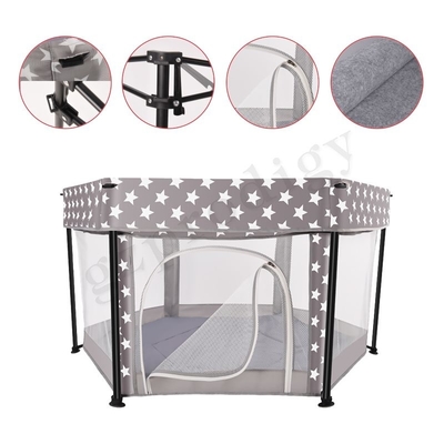 Mehrfunktionaler tragbarer Metallgewebe-Baby Playard-Falten-Reise-Laufstall-Innen- und Gebrauch im Freien