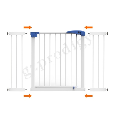 Prodigy Erweiterbare Multiscene Baby Metall Tor 20x76.5cm Weiße Farbe Keine Bohrung