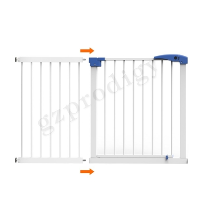 Vielzweck-ABS ausdehnbare Baby-Metalltor-Breite 17&quot; schwarze weiße Farbe