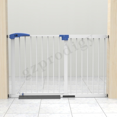 Vielzweck-ABS ausdehnbare Baby-Metalltor-Breite 17&quot; schwarze weiße Farbe