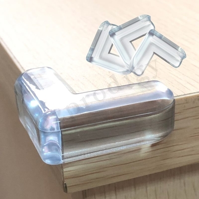Transparenter PVC-Eckenschutz aus durchsichtigem Kunststoff für die Tischinstallation