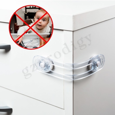 Vielzweck-PVC-Sicherheits-Schrank-Verschlüsse, transparente Sicherheits-Klinken für Kabinette