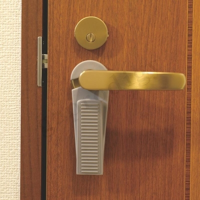 Weichgummi-Antiabnutzungs-hakenförmiger Antibeleg-Plastiktür-Keil für das Wand-Schützen