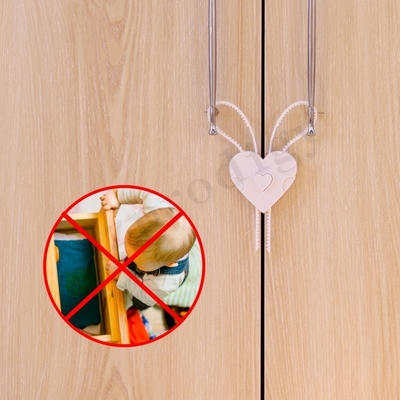 Nicht klebende Türgriff-Sicherheitsschloss-Bendable kindersichere weiße Farbe