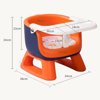Multifunktions-PVC-Baby-Klappstuhl-leichter Baby-Klappstuhl mit großem Teller