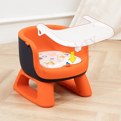 Multifunktions-PVC-Baby-Klappstuhl-leichter Baby-Klappstuhl mit großem Teller