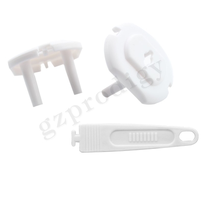 2 Pin Palstic Sicherheits-Ausgang-Stecker-Standardabdeckung EU elektrische Kinderfür Schutz