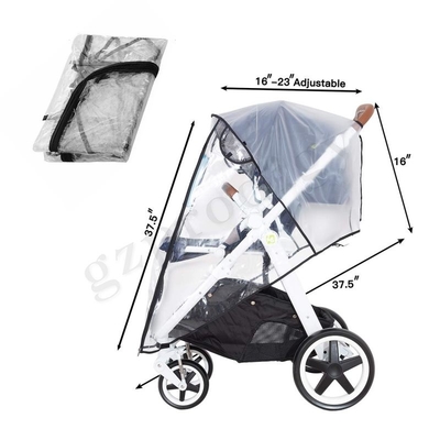 PVC-Kinderwagen-Regenschutz, universelles Kinderwagen-Zubehör, Baby-Reise-Wetterschutz, winddicht, schützt vor Staub