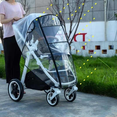 PVC-Kinderwagen-Regenschutz, universelles Kinderwagen-Zubehör, Baby-Reise-Wetterschutz, winddicht, schützt vor Staub