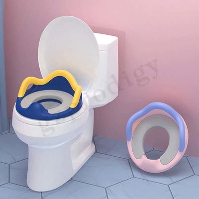 Robuster ABS-Töpfchen-Baby-Toiletten-Trainingssitz in blauer oder rosa Farbe