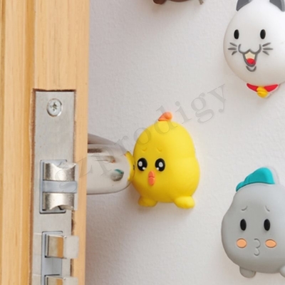 Lustiges gelbes Huhn Kunststoff Türkeil Silikon Wandkleber Türstopper
