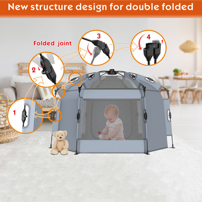 Leichtes Doppelverriegelung Pop Up Shop Spielzelt für Babys und Kinder