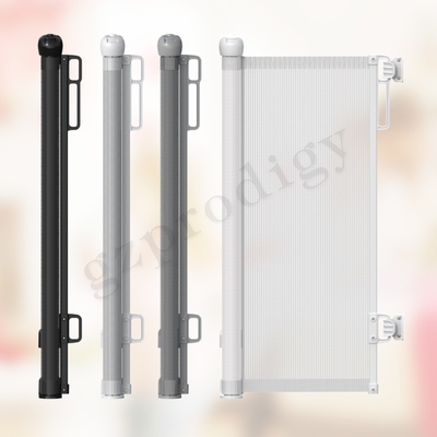 Extra Breite Schwarz Rückziehbares Babytor Einfaches Roll Up Sicherheitstor Für Kinder