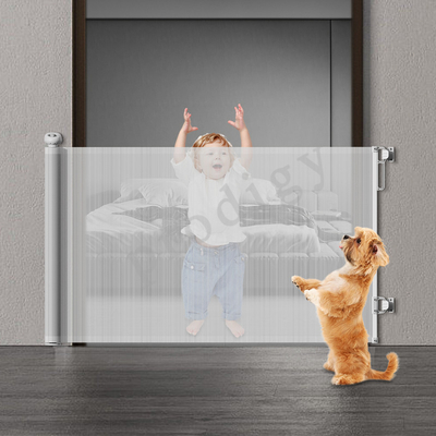Einfacher Schritt Keine Fallen Kinder Treppe Zaun Tor Flexible Babys Kinder Rückziehnetz Tor